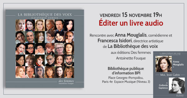 Éditer un livre audio avec Anna Mouglalis à la BPI Centre Pompidou