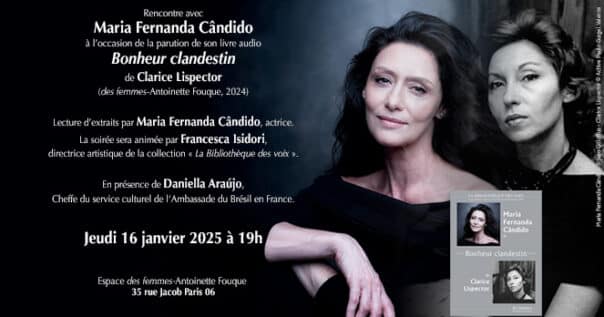 Maria Fernanda Cândido pour son livre audio « Bonheur clandestin